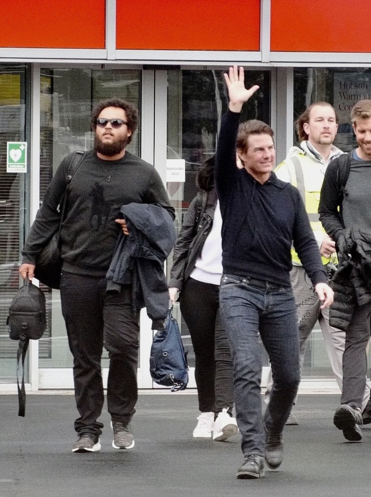 Tom Cruise and son Connor Cruise were spotted in London on October 12, 2019.