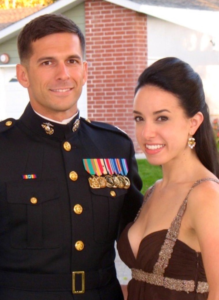 Derek and Maura Herrera attend a U.S. Marine Corps Ball in 2011.