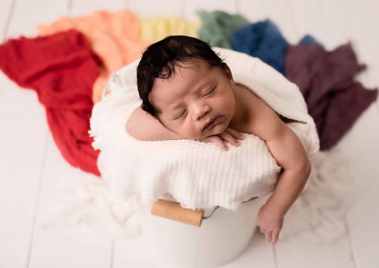 Arnold and Stephanie welcomed their rainbow baby, Ajay, in October 2019.