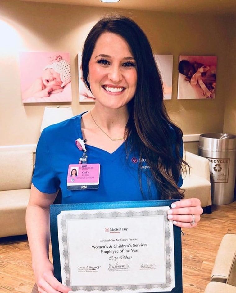 Caty Nixon has been a labor and delivery nurse at Medical City of McKinney in McKinney, Texas, for six years. 