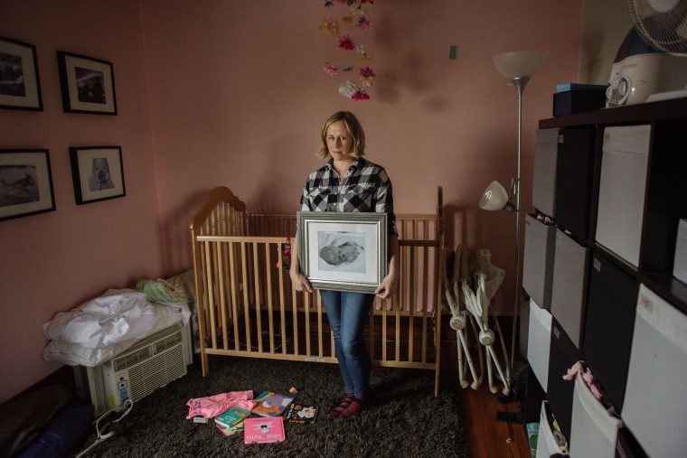 Kristin Naylor's daughter, Abby, was stillborn in July 2018. After their loss, Naylor and her family allowed photographer Meg Brock to capture what life in their home looked like after losing an infant.