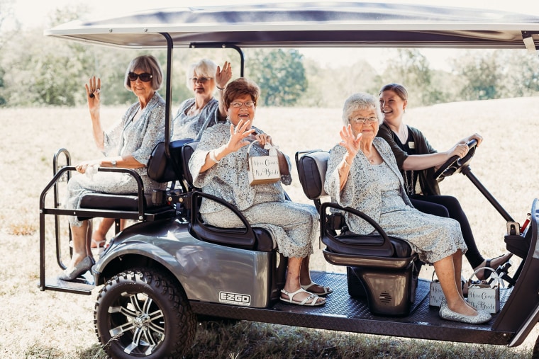 Lyndsey Raby said her grandmothers, "couldn't wait" to be flower girls. 