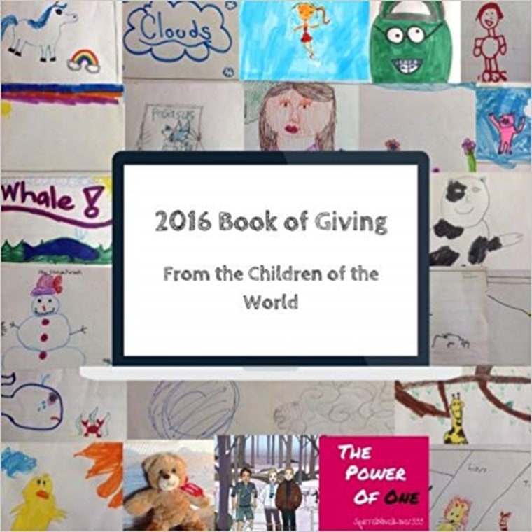 The cover of the book sent to an orphanage in Uganda by Olivia's organization, Donate a Story.