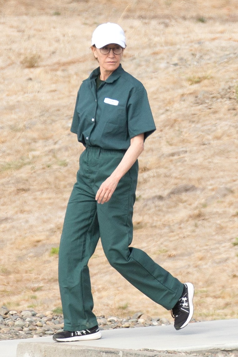 Felicity Huffman at the Federal Correctional Institution in Dublin, Calif., on Oct. 19, 2019.