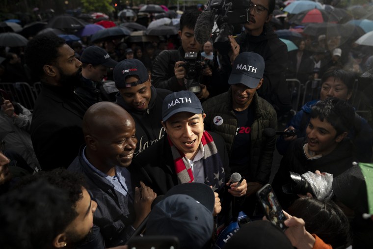 Image: ANdrew Yang, Presidential Candidate Andrew Yang Holds Campaign Rally In New York City