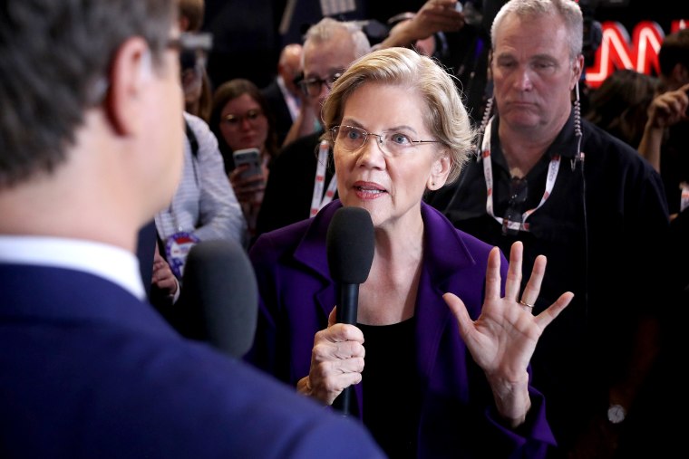 Image: Democratic Presidential Candidates Participate In Fourth Debate In Ohio