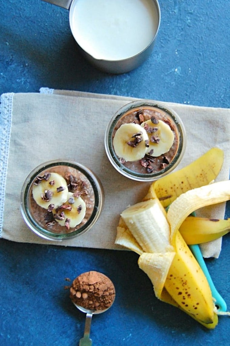 Chocolate Banana Kefir Chia Pudding