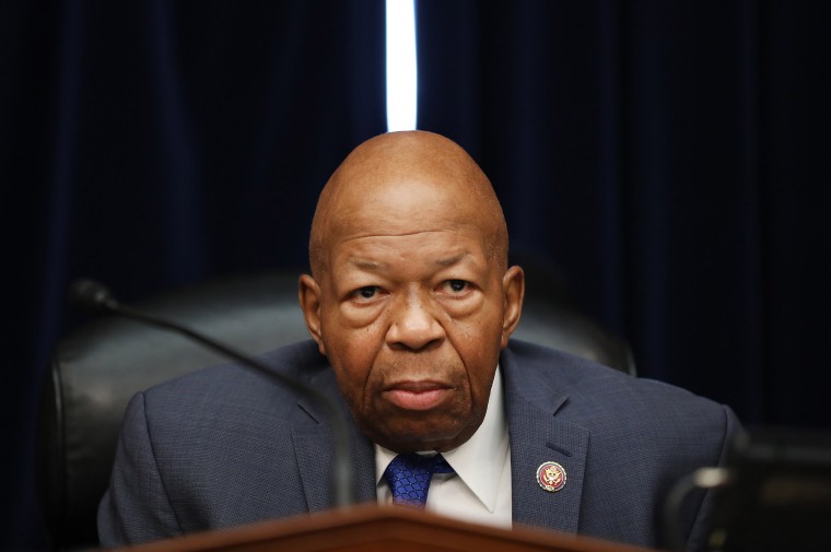 Image: Representative Elijah Cummings, a Democrat from Maryland and chairman of the House Oversight Committee, arrives to a hearing with Michael Cohen, former personal lawyer to President Donald Trump