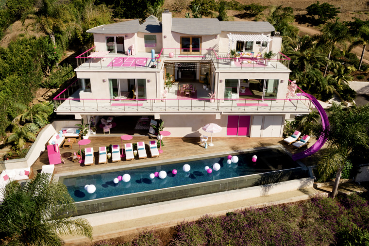 Image: A life-sized Barbie Dreamhouse will be listed on Airbnb in October.