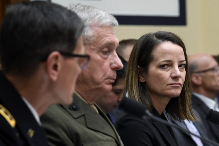Image: Acting Assistant Secretary of Defense for International Security Affairs Kathryn Wheelbarger testifies before the House Armed Services Committee on March 7, 2019.