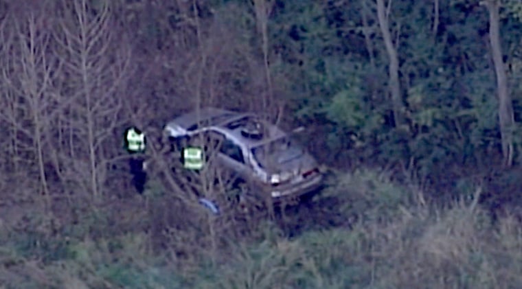 Image: A 37-year-old Missouri man who went missing one week ago was found Wednesday inside his vehicle, which he had crashed into a ravine off the highway.