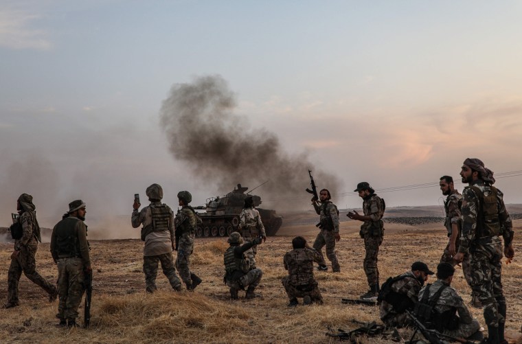 Image: TOPSHOT-SYRIA-TURKEY-CONFLICT-KURDS