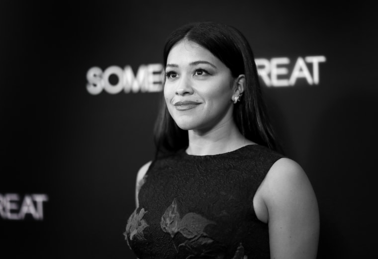 Cast member Gina Rodriguez poses at a screening for the film \"Someone Great\" in Los Angeles