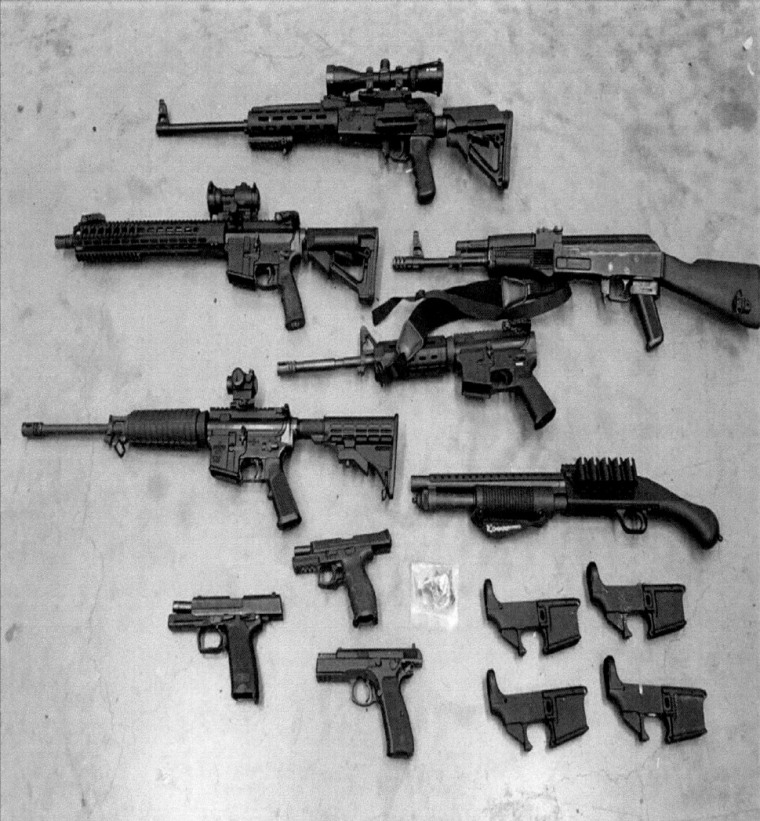 Image: Seized firearms