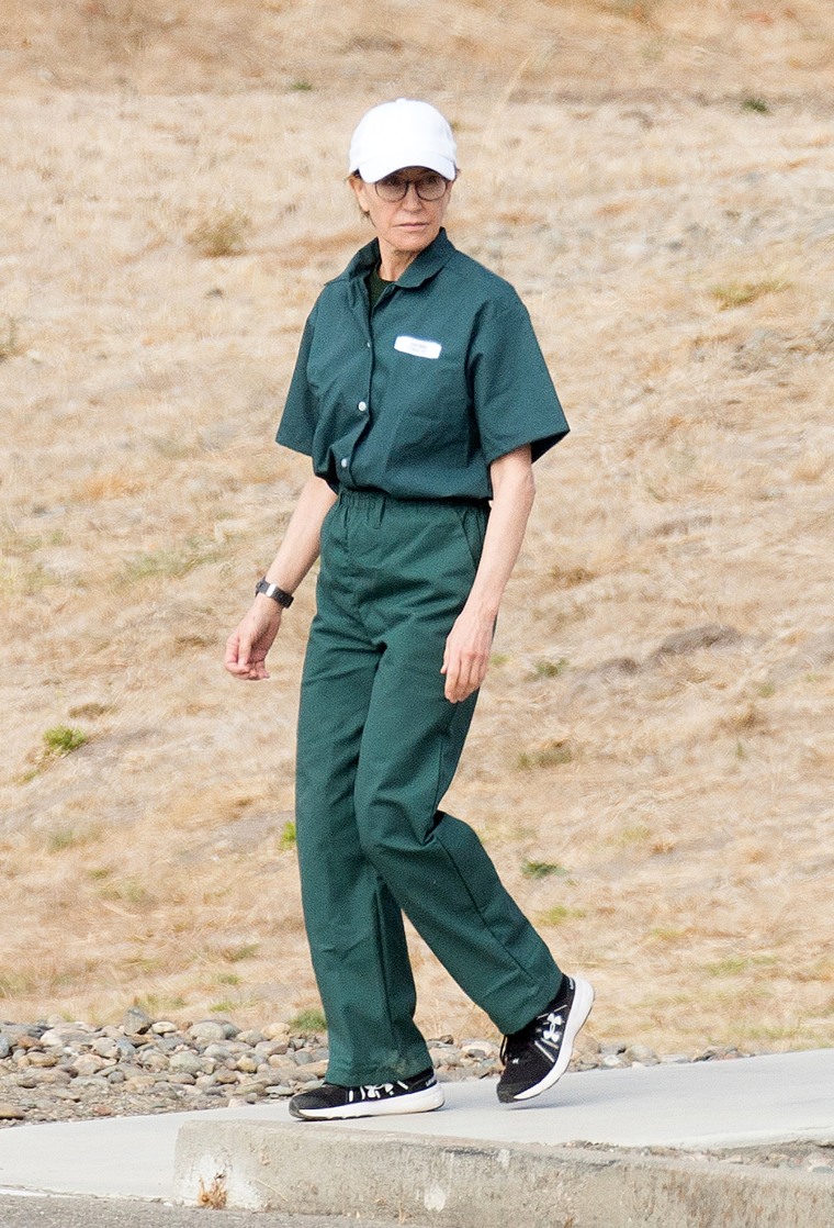 Image: Felicity Huffman at the Federal Correctional Institution in Dublin, Calif., on Oct. 19, 2019.