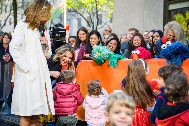 Savannah Guthrie and Hoda Kotb brought their kids to TODAY on Monday to meet the cast of "Sesame Street."