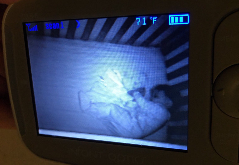 Maritza Cibuls says she was home alone with her two kids at night when she noticed what seemed like a "ghost baby" in the crib with her 18-month-old son, Lincoln.
