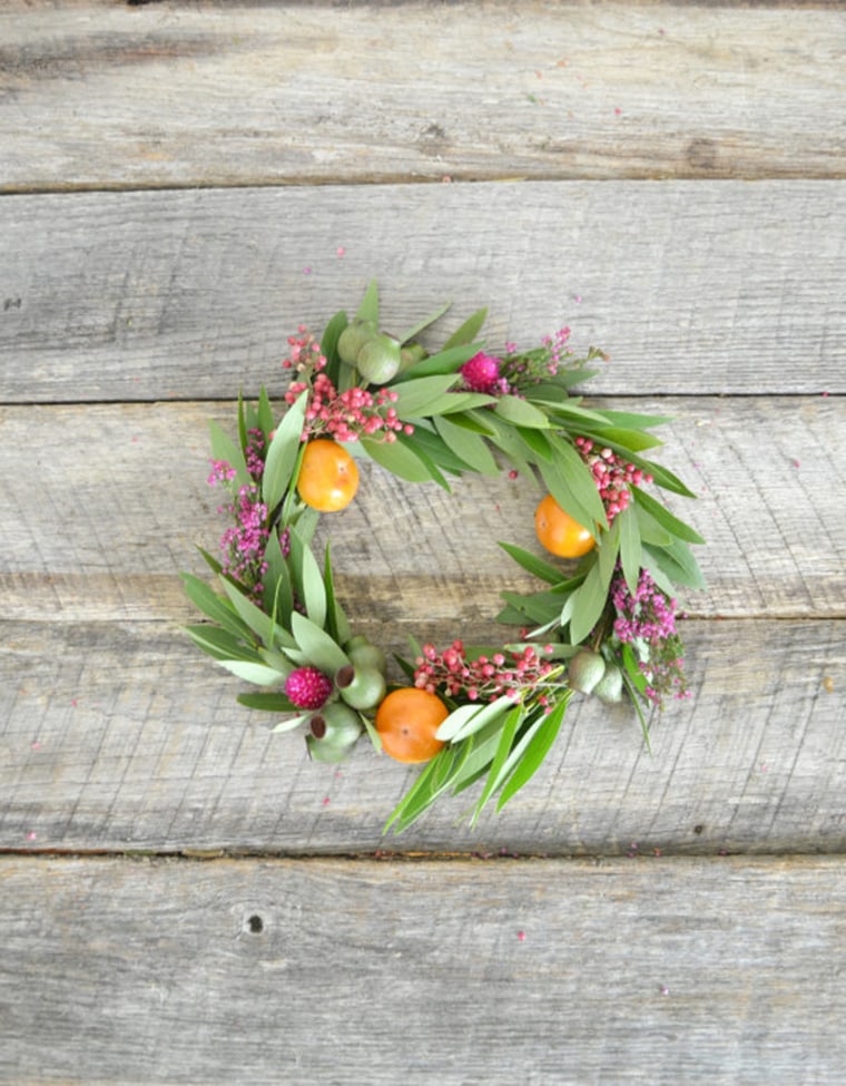 DIY Simple Fall Floral Wreath