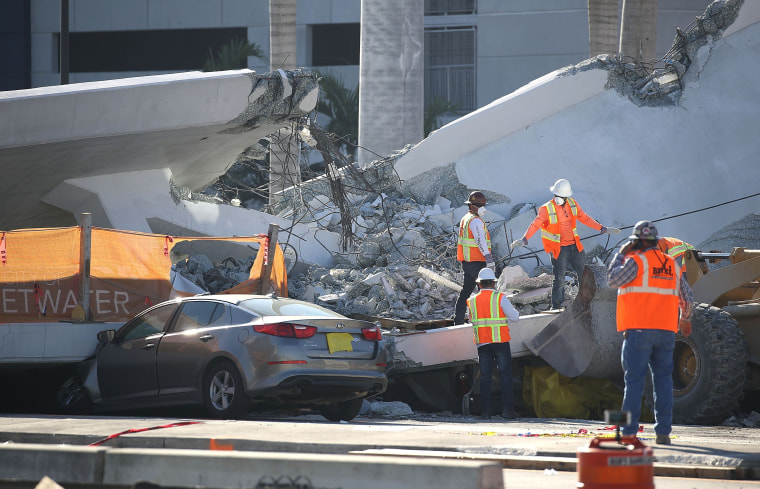 Image: At Least 4 Dead After Collapse Of Pedestrian Bridge In Miami