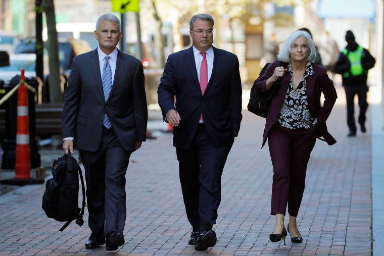 Image: Manuel Henriquez arrives at the federal courthouse in Boston