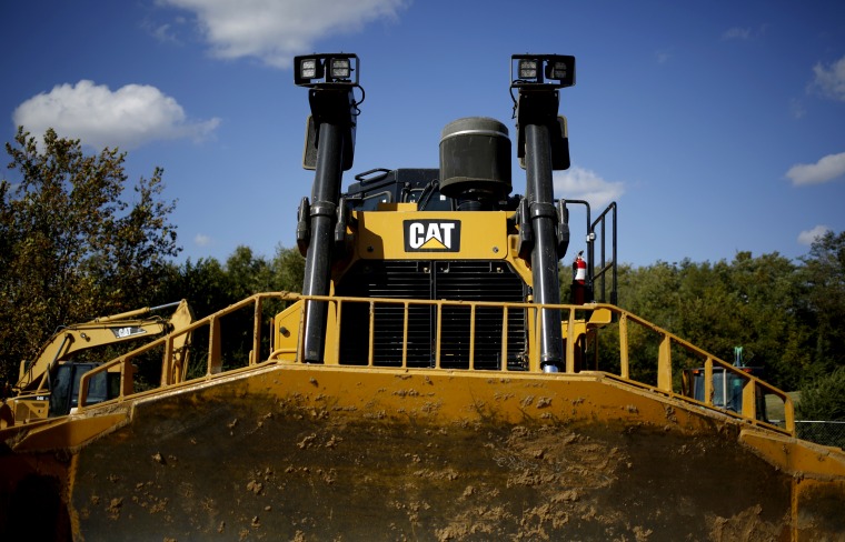 Image: A Caterpillar bulldozer in Lexington, Ky., in 2016.
