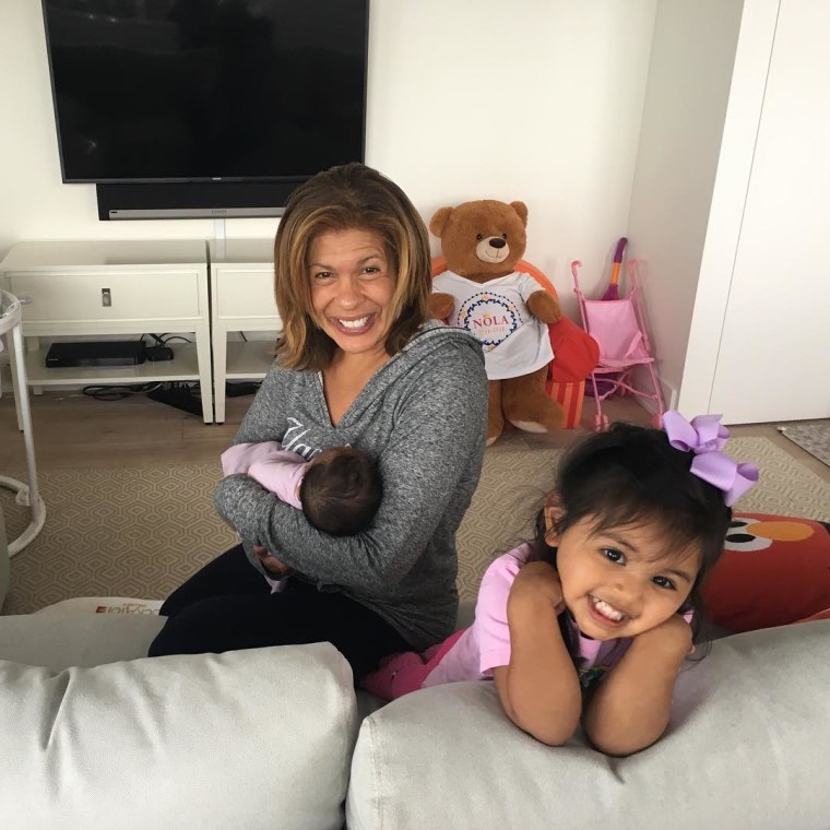 "TODAY" co-host Hoda Kotb with daughters Haley Joy and Hope Catherine.