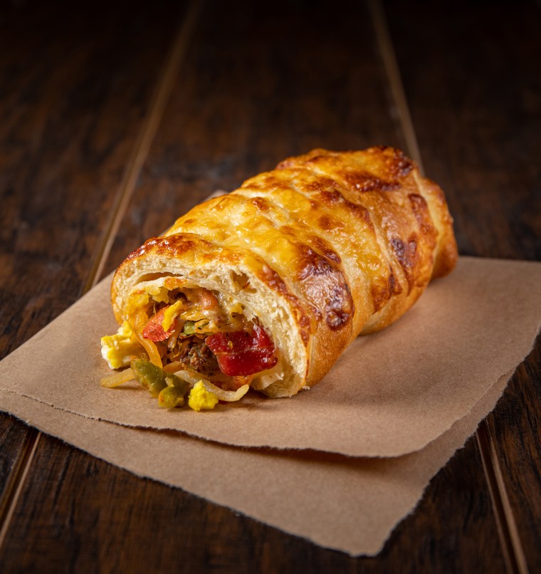 If a big ol' breakfast burrito doesn't satiate you, try rolling it into bagel dough and baking it.