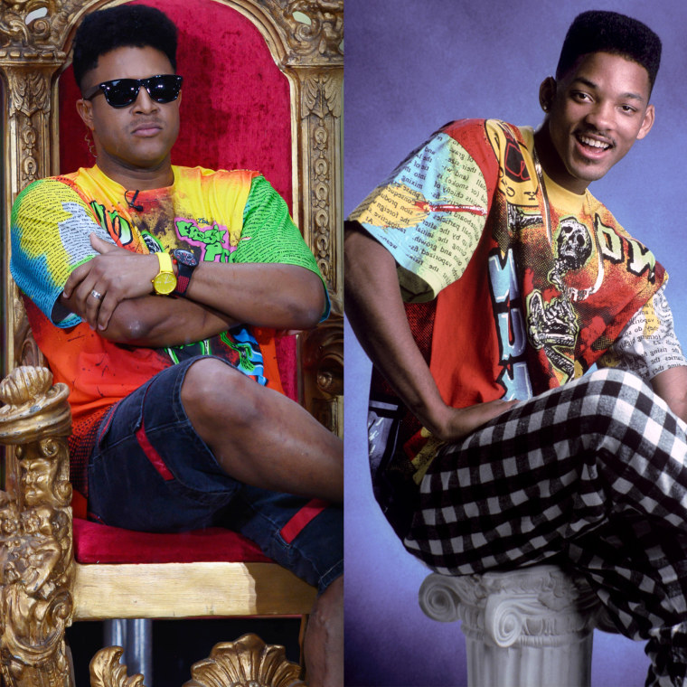 Craig Melvin as Will Smith in "The Fresh Prince of Bel-Air."