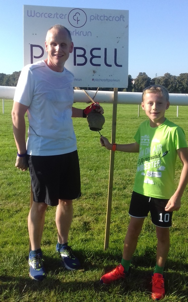 Dave Williams with his 10-year-old son, Arlo.