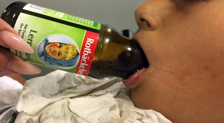 Doctors in Germany had to get creative to help this boy whose tongue got stuck in a bottle.