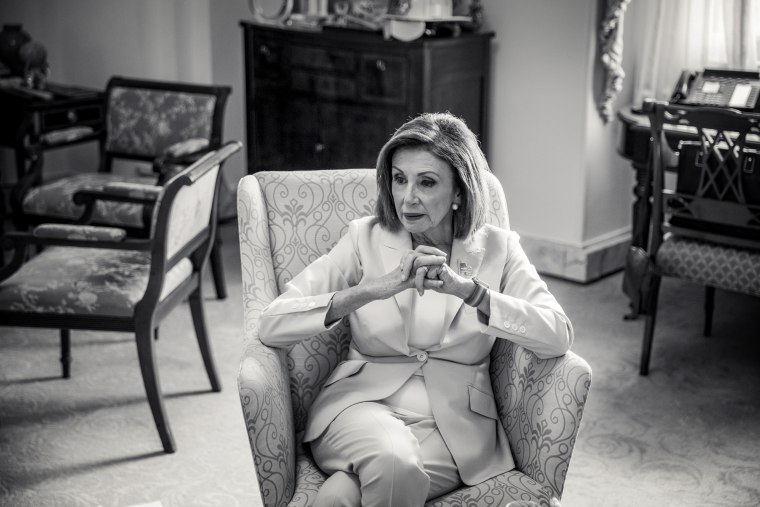 Image: House Speaker Nancy Pelosi in her office at the Capitol on Sept. 27, 2019.