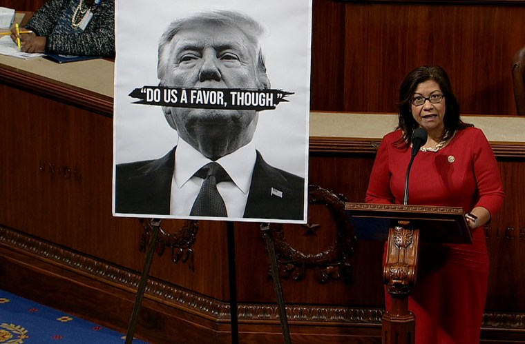 Image: Rep. Norma Torres, D-CA, speaks during a House resolution vote on Oct. 31, 2019.
