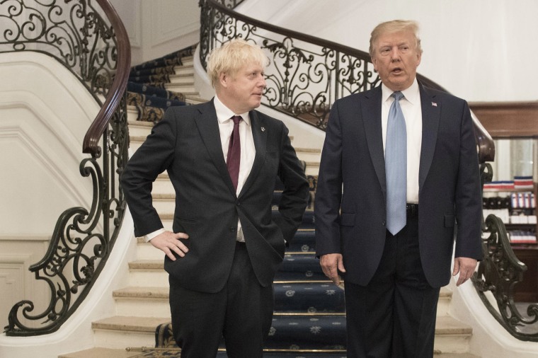 Image: Prime Minister Boris Johnson meeting President Donald Trump in Biarritz on Aug. 25, 2019.