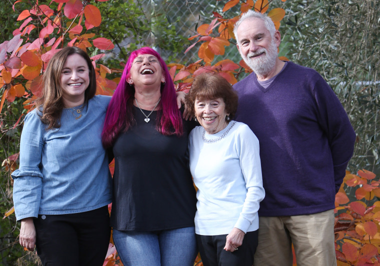 Jennafer Carlin Rosset, from left, Suzanne Carlin, with parents Larry and Judith.