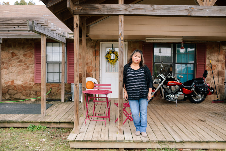 Darlene Velasco at her home in Holly Springs.