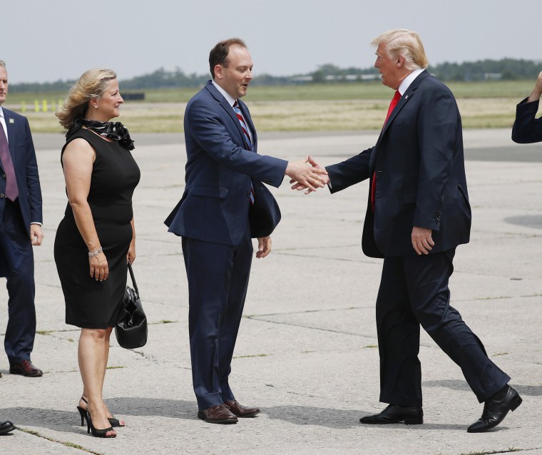 Donald Trump and Lee Zeldin