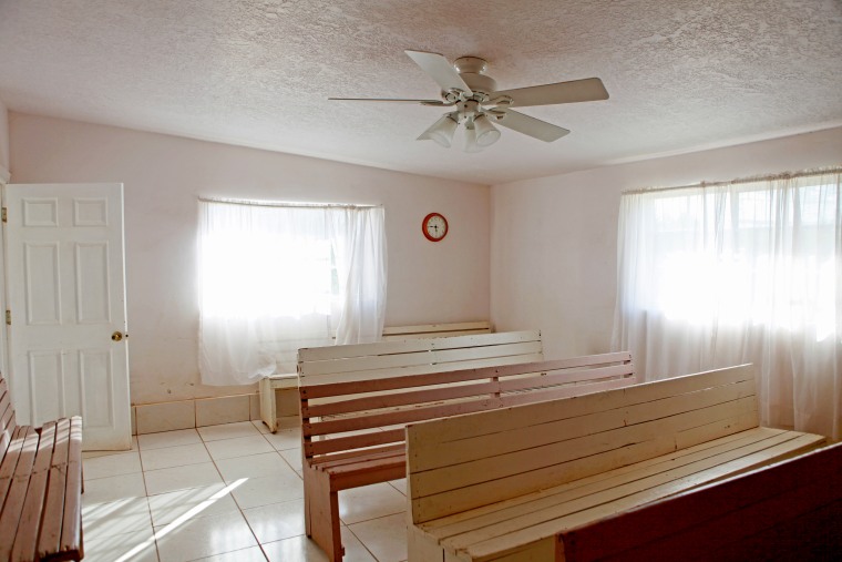 Image: An empty classroom in Colonia LeBar?n in Chihuahua, Mexico, in 2009.