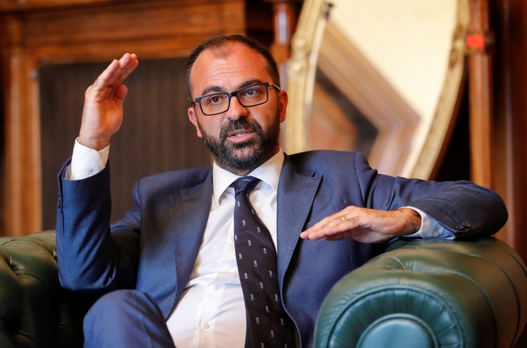 Image: Italy's Education Minister Lorenzo Fioramonti in Rome on Nov. 4, 2019.