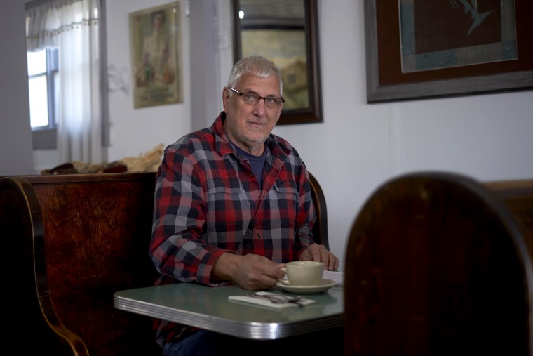 Image: Rob Mauro, a construction manager, at Eckart's Luncheonette in Westhampton Beach, N.Y., on Nov. 6, 2019.