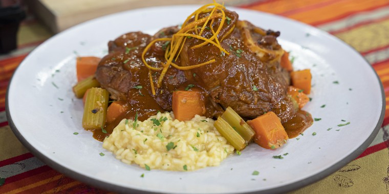 LIDIA BASTIANICH: Ossobuco Milanese Style + Risotto Milanese + Penne with Spicy Tomato Sauce and Ricotta