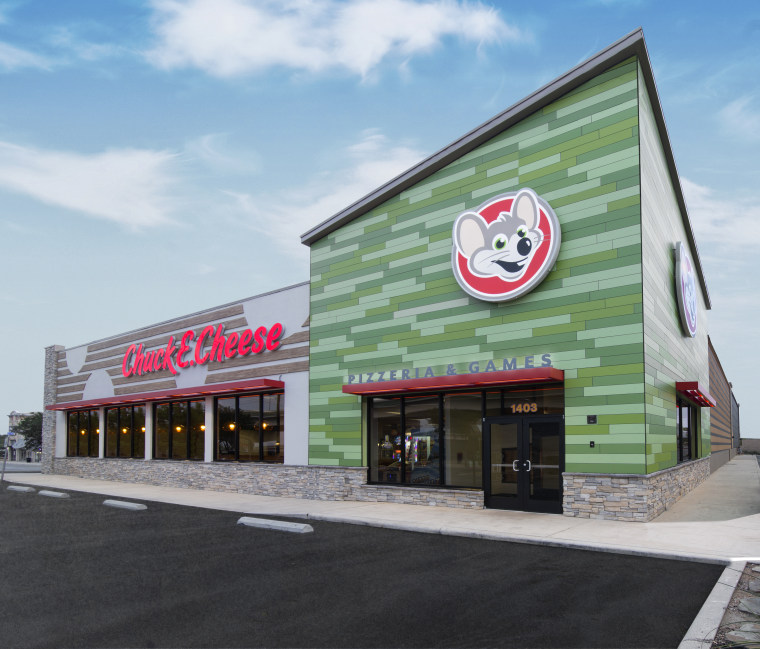 Now Chuck E. Cheese restaurants will have brighter exteriors and new signage.