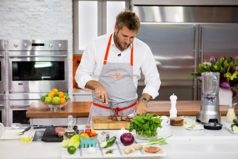 Image: Curtis Stone cooks on The TODAY Show in 2017.