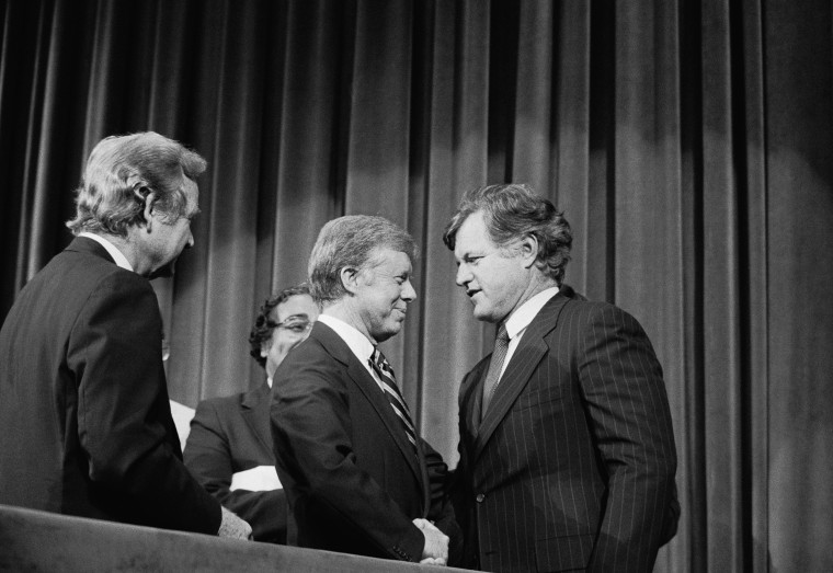 Senator Ted Kennedy with Jimmy Carter