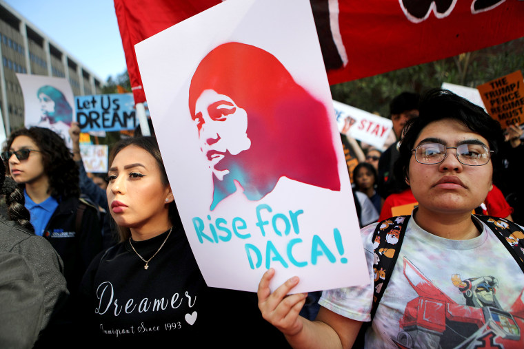 Image: Rally Held For DACA Recipients In Los Angeles On Day Supreme Court Hears Case