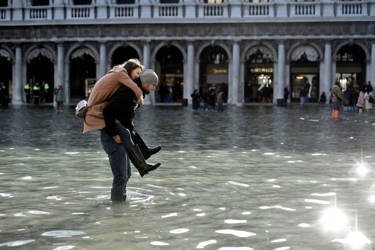 Image: Flooding in the lagoon city of Venice