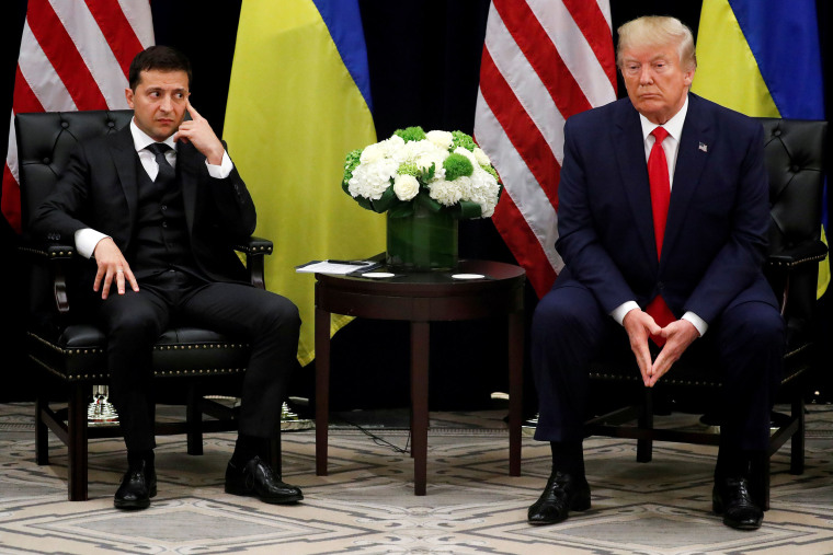 Image: Ukraine's President Volodymyr Zelenskiy listens during a bilateral meeting with President Donald Trump in New York City