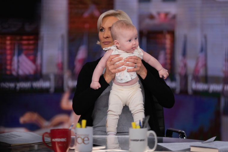 Know Your Value founder and "Morning Joe" co-host Mika Brzezinski with Maren Grace Gallagher, 6 months.