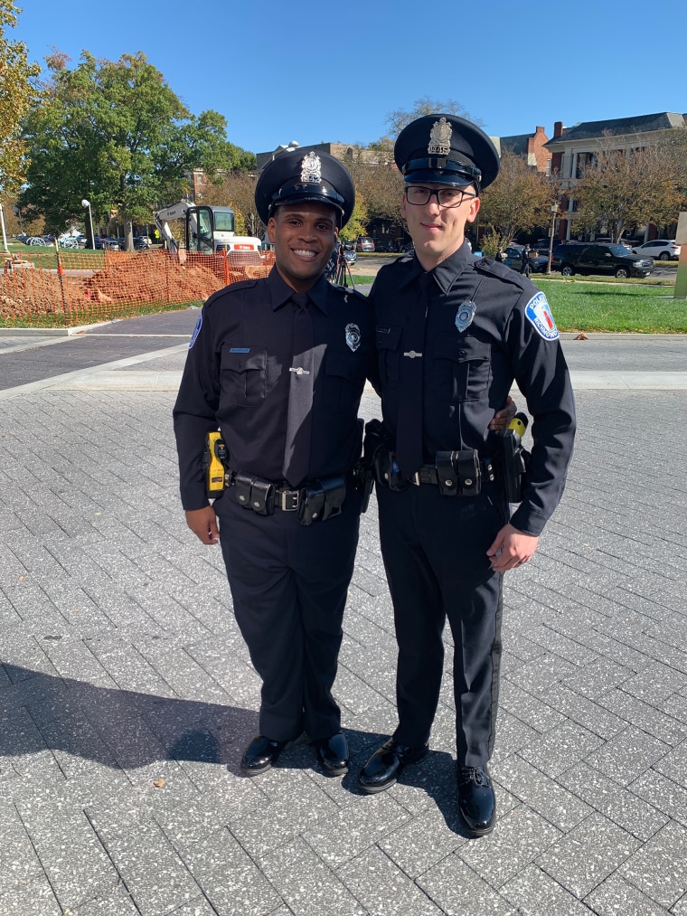 When Romar Lyle was a resident director, he worked closely with campus police, who encouraged him to pursue policing. They told him "you really have a good heart for this." 