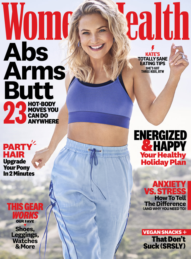 Kate Hudson appears on the cover of Women's Health
