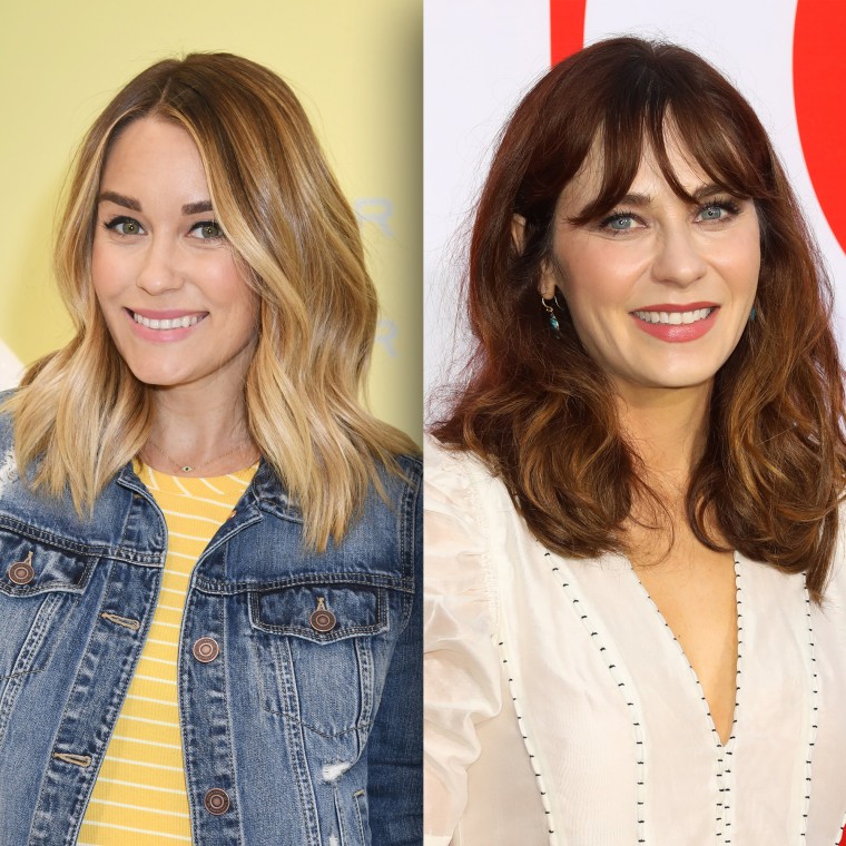 Lauren Conrad, left, and Zooey Deschanel both chose the unusual name Charlie Wolf for their sons.